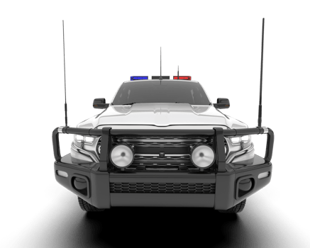 White pickup truck isolated on transparent background. 3d rendering - illustration png