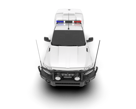 White pickup truck isolated on transparent background. 3d rendering - illustration png
