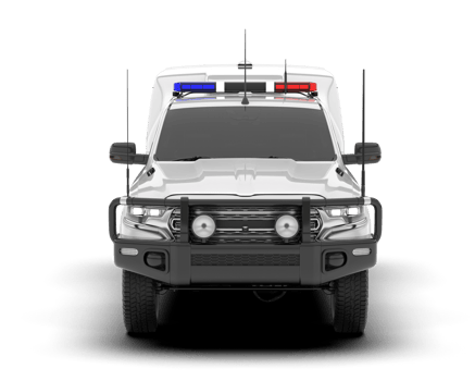 White pickup truck isolated on transparent background. 3d rendering - illustration png