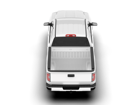 White pickup truck isolated on transparent background. 3d rendering - illustration png