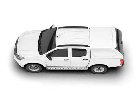 White pickup truck isolated on transparent background. 3d rendering - illustration png