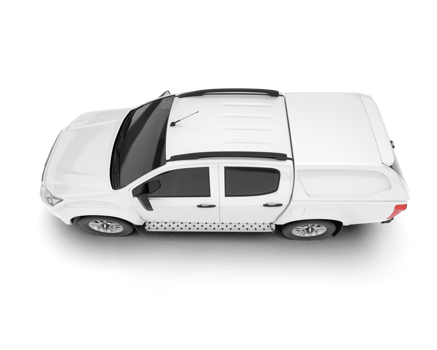 White pickup truck isolated on transparent background. 3d rendering - illustration png