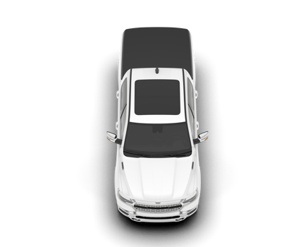 White pickup truck isolated on transparent background. 3d rendering - illustration png