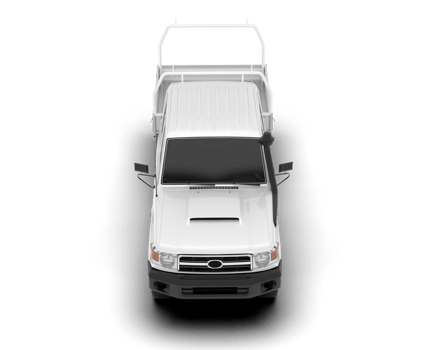 White pickup truck isolated on transparent background. 3d rendering - illustration png