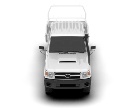 White pickup truck isolated on transparent background. 3d rendering - illustration png