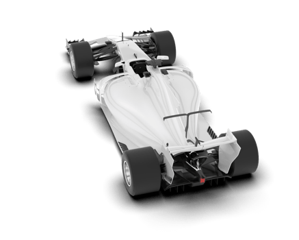 White sport car isolated on transparent background. 3d rendering - illustration png