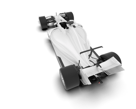 White sport car on transparent background. 3d rendering - illustration png