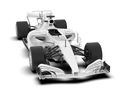 White sport car on transparent background. 3d rendering - illustration png