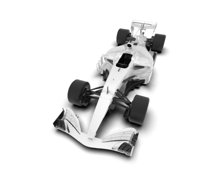 White sport car on transparent background. 3d rendering - illustration png
