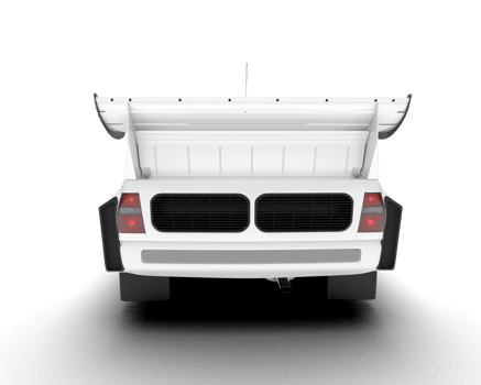 White sport car on transparent background. 3d rendering - illustration png