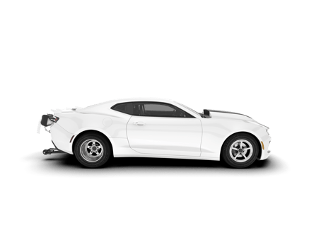 White sport car on transparent background. 3d rendering - illustration png