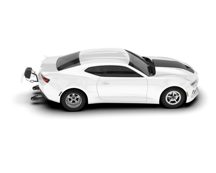 White sport car on transparent background. 3d rendering - illustration png
