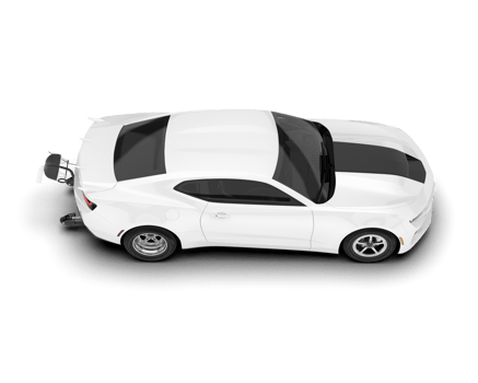 White sport car on transparent background. 3d rendering - illustration png