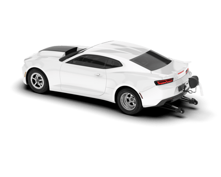 White sport car isolated on transparent background. 3d rendering - illustration png