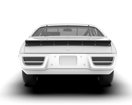 White sport car on transparent background. 3d rendering - illustration png