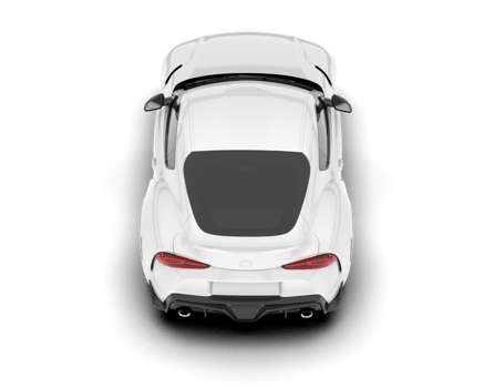 White sport car isolated on transparent background. 3d rendering - illustration png