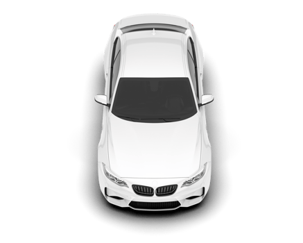 White sport car on transparent background. 3d rendering - illustration png