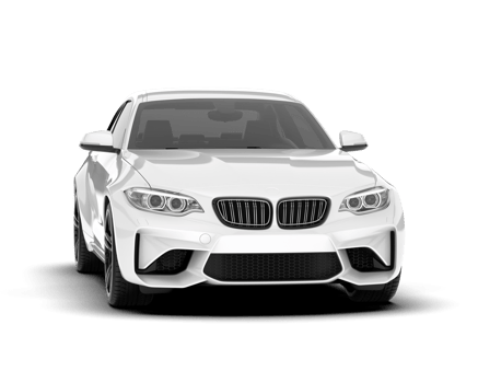 White sport car on transparent background. 3d rendering - illustration png