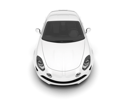 White sport car isolated on transparent background. 3d rendering - illustration png