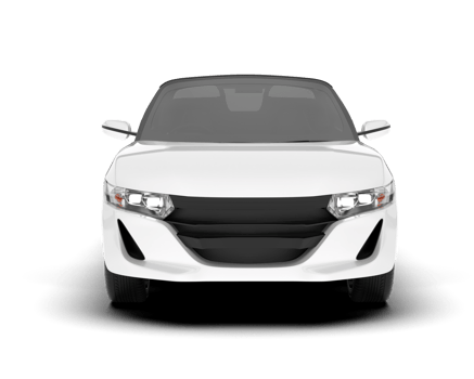 White sport car on transparent background. 3d rendering - illustration png