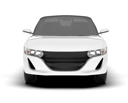 White sport car on transparent background. 3d rendering - illustration png