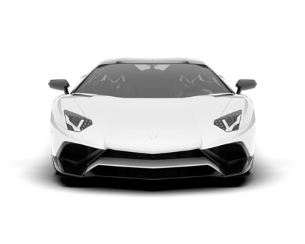White sport car on transparent background. 3d rendering - illustration png