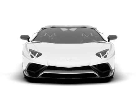 White sport car on transparent background. 3d rendering - illustration png