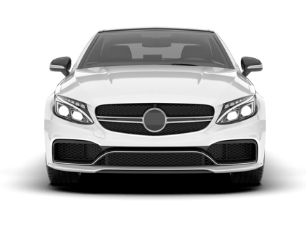 White modern car on transparent background. 3d rendering - illustration png