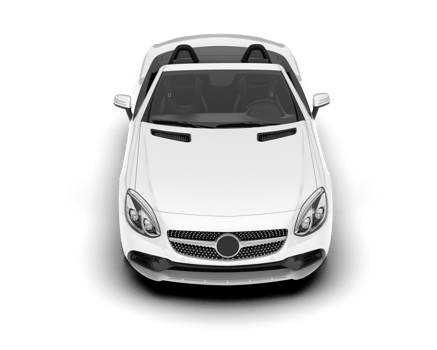 White modern car on transparent background. 3d rendering - illustration png