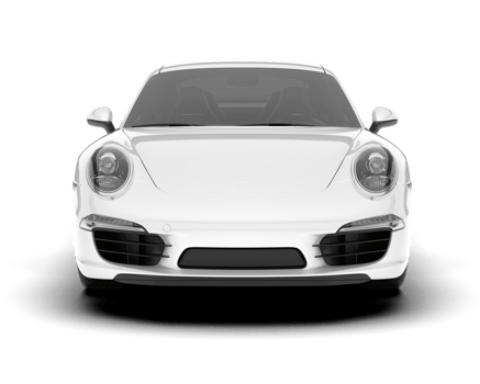White sport car on transparent background. 3d rendering - illustration png
