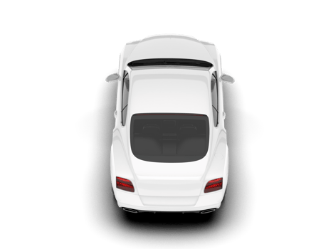 White sport car on transparent background. 3d rendering - illustration png