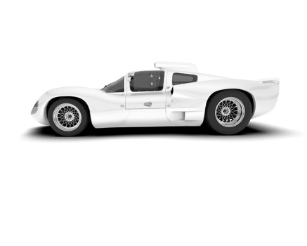 White sport car on transparent background. 3d rendering - illustration png