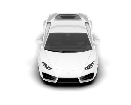 White sport car on transparent background. 3d rendering - illustration png