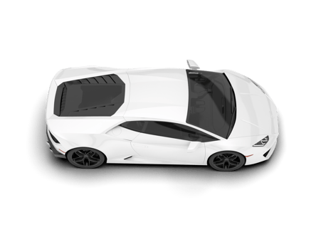 White sport car on transparent background. 3d rendering - illustration png