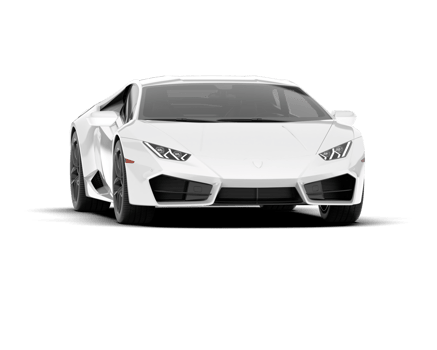 White sport car on transparent background. 3d rendering - illustration png