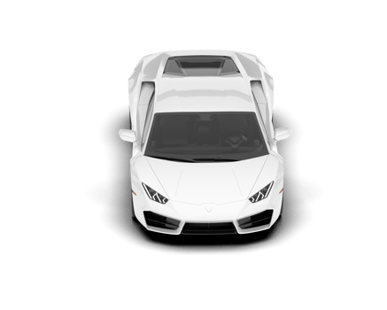 White sport car on transparent background. 3d rendering - illustration png