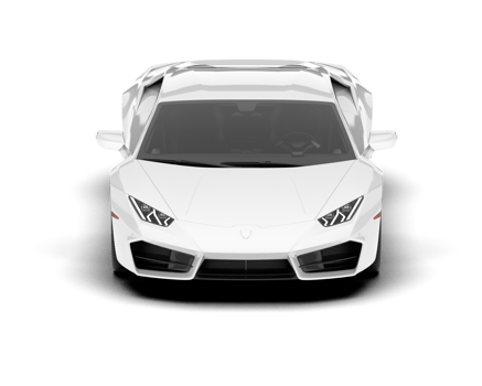 White sport car on transparent background. 3d rendering - illustration png