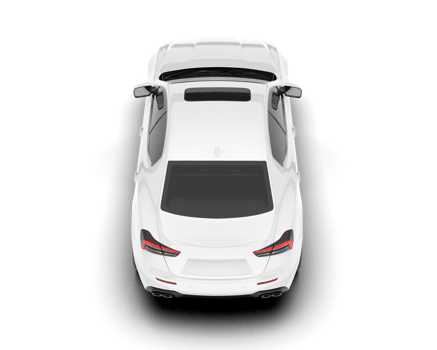 White sport car on transparent background. 3d rendering - illustration png