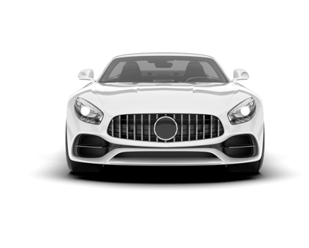 White sport car on transparent background. 3d rendering - illustration png