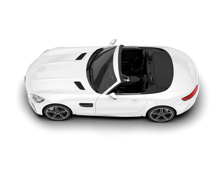 White sport car on transparent background. 3d rendering - illustration png
