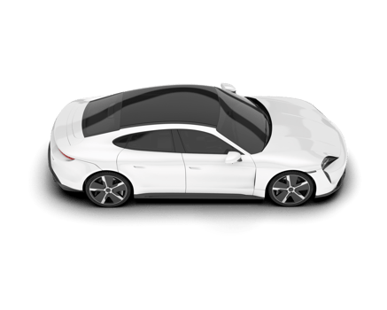 White SUV on transparent background. 3d rendering - illustration png