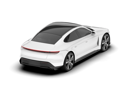 White SUV on transparent background. 3d rendering - illustration png