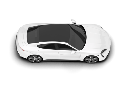 White SUV on transparent background. 3d rendering - illustration png