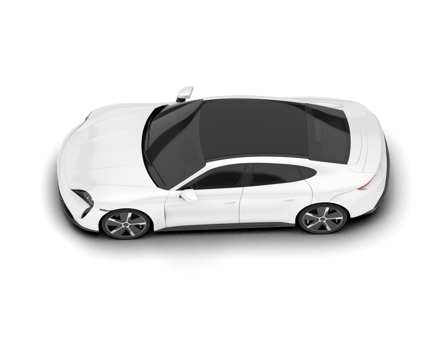 White SUV on transparent background. 3d rendering - illustration png