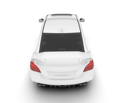White SUV on transparent background. 3d rendering - illustration png