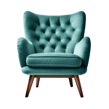 Design Modern Armchair Isolated on White. Illustration png
