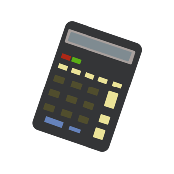 Simple calculator illustration png