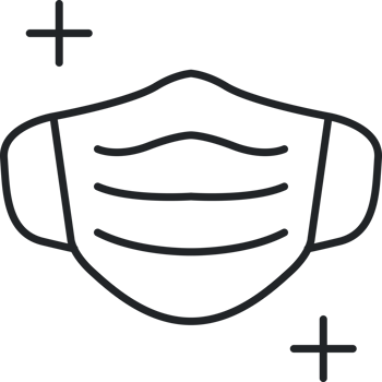 Face mask line icon png