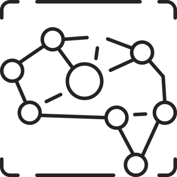 Brain check up line icon png