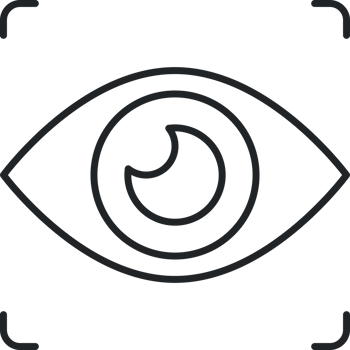 Eye focus line icon png